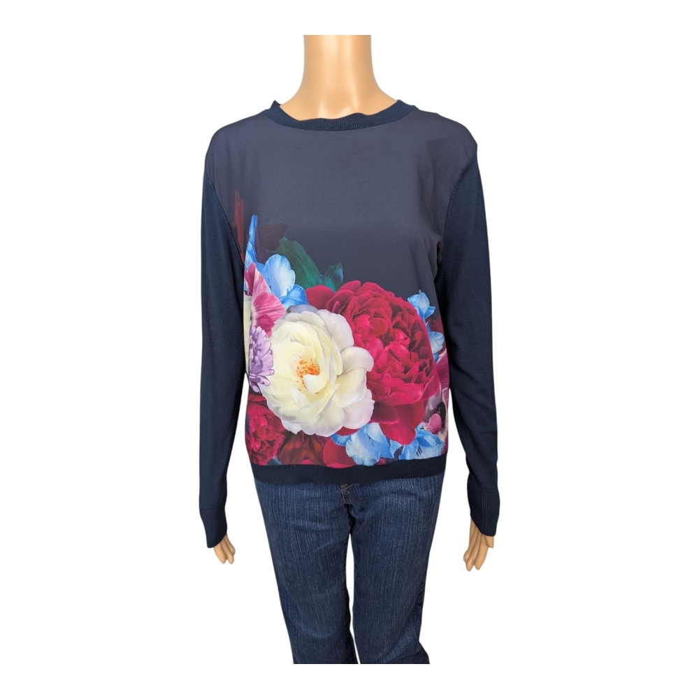 Ted Baker Blushing Bouquet Woven Jumper 2 (US 4-6)
